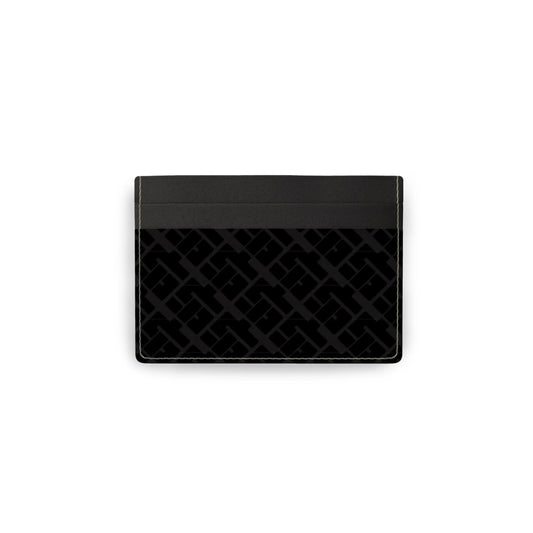 Black Leather Card Holder | BPH Edition Splash Ice